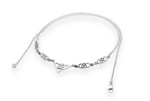 Windalf Irisches Collier TRINY 47 cm Keltische Dreiheit Halskette Celtic Halsschmuck 925 Sterlingsilber von Windalf