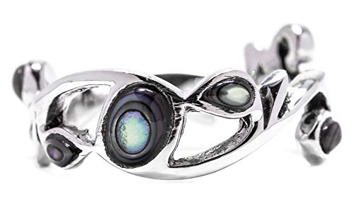 Windalf Ring ARISHA h: 0.7 cm Seeopal 925 Sterlingsilber (Silber, 50 (15.9)) von Windalf