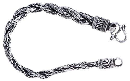 Windalf Vintage Wikinger Armkette AKUNA 20.5 cm Armband Armschmuck Handarbeit 925 Sterlingsilber von Windalf