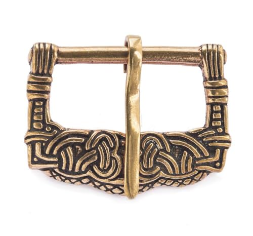 Windalf Wikinger Gürtelschnalle ODIN 4.4 cm Vikings Schmuck Bronze von Windalf