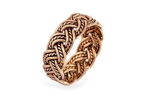 Windalf Wikinger Ring ALDAVIN 7 mm Unendlichkeits-Knoten Partner & Freundschaftsring Bronze (Bronze, 68 (21.5)) von Windalf