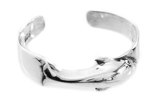 Windalf Zehen-Ring Flobby 4 mm Delfin Fuß-Schmuck 925 Sterling-Silber von Windalf