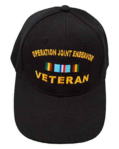 Windcatcher Veteran Baseball Cap, Operation Joint Endeavor (Bosnien) Veteranenband, Schwarz, Einheitsgröße von Windcatcher