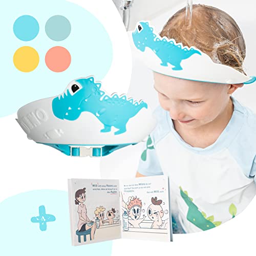 Windelstürmer® – Duschhaube Kinder –- eine Duschhaube für sorgenfreies Haare waschen Kinderschutz (Hellblau) von Windelstürmer