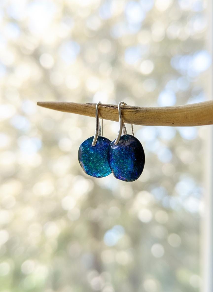Epoxidharz Ohrringe Unikat | Resin Earrings Handmade Aurora Borealis Epoxidharz Ohrringe Unikat | Resin Earrings Handmade Aurora Borealis von WindewaldShop