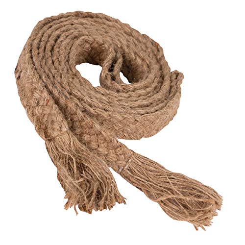 Windlass Mittelalterlicher geflochtener klösterlicher Gürtel aus gewebter Jungfrau Jute Cosplay LARP Reenactment Theater Requisite, Braun, Einheitsgröße von Windlass