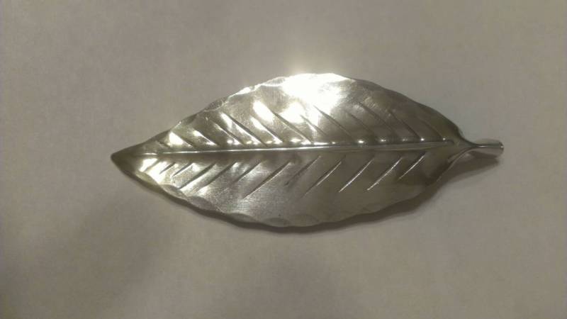 Stuart Nye Sterling Leaf Brosche Stuart Nye Sterling Leaf Brosche von WindowShoppingAtHome