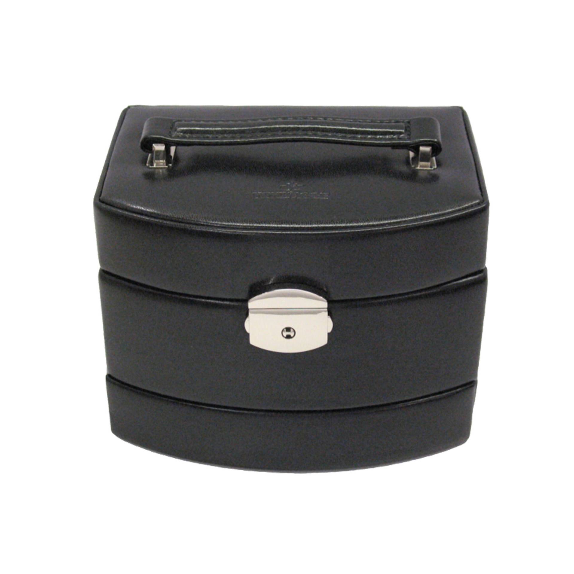 Windrose - Windrose Automatik-Schmuckkoffer Merino schwarz Schwarz von Windrose