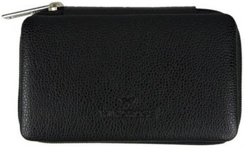 Windrose - Windrose Beluga Manicure mit RV 2Scheren 1Zwicker echt Rindleder schwarz Schwarz von Windrose