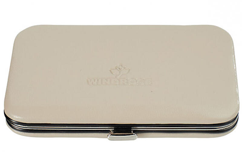 Windrose - Windrose Merino Moda Manicureetui mit 2 Scheren beige Beige von Windrose