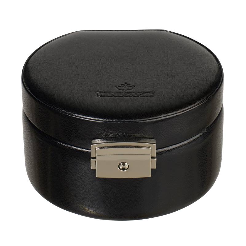 Windrose - Windrose Schmuckdose rund Merino schwarz Schwarz von Windrose