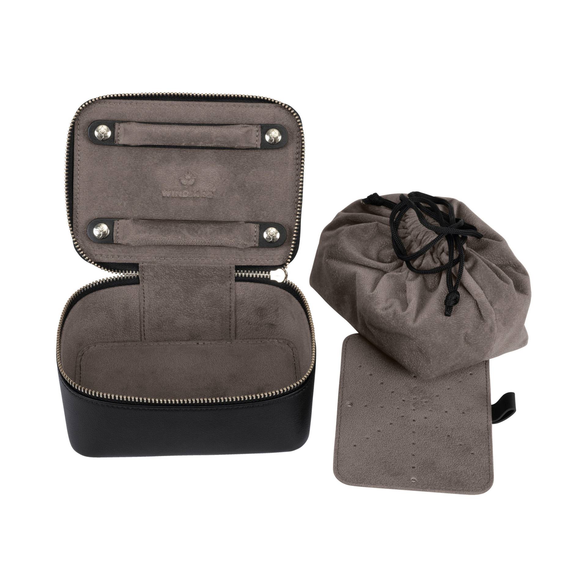 Windrose - Windrose Schmucketui klein Nappa schwarz Schwarz von Windrose