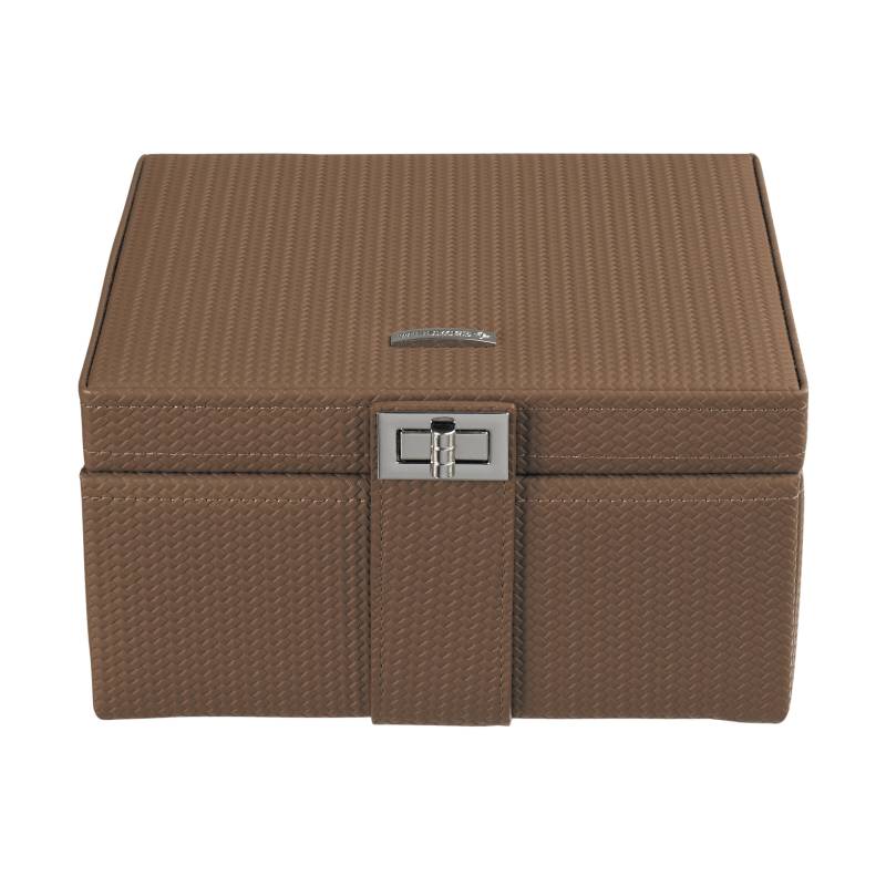 Windrose - Windrose Schmuckkoffer Corbello mocca Dunkelbraun - Gr. - M von Windrose