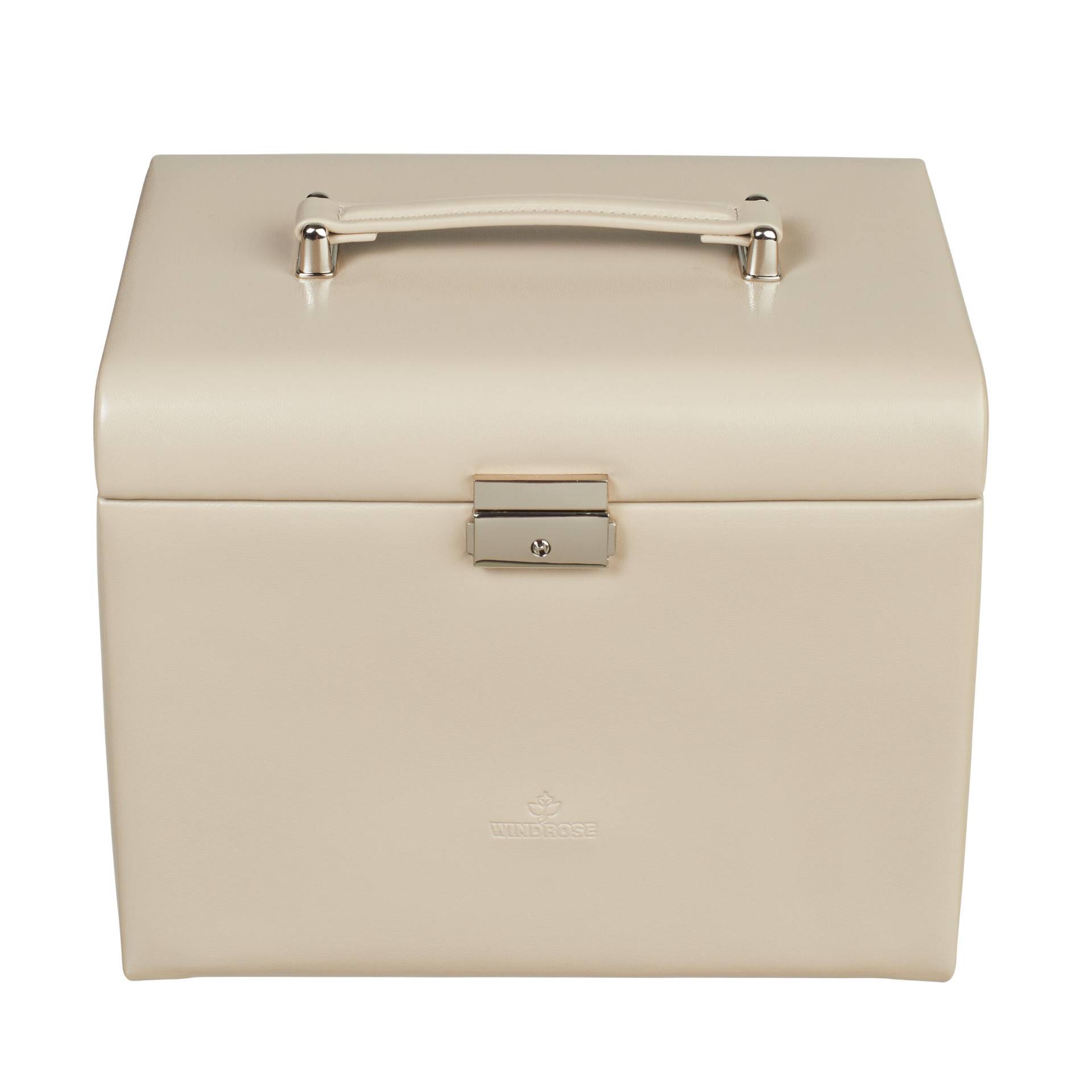 Windrose - Windrose Schmuckkoffer Merino Moda beige Beige - Gr. - L von Windrose