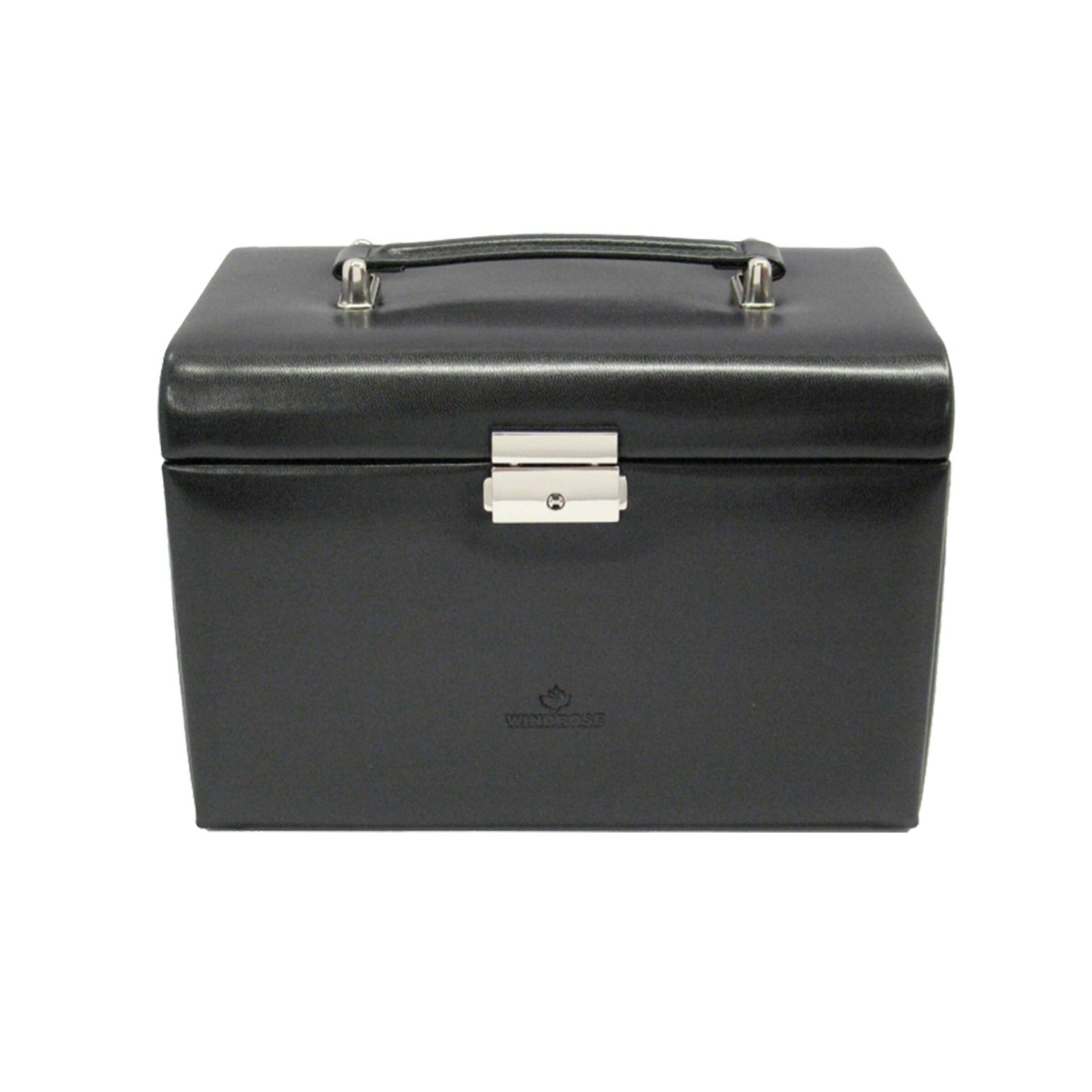 Windrose - Windrose Schmuckkoffer Merino schwarz Schwarz - Gr. - M von Windrose