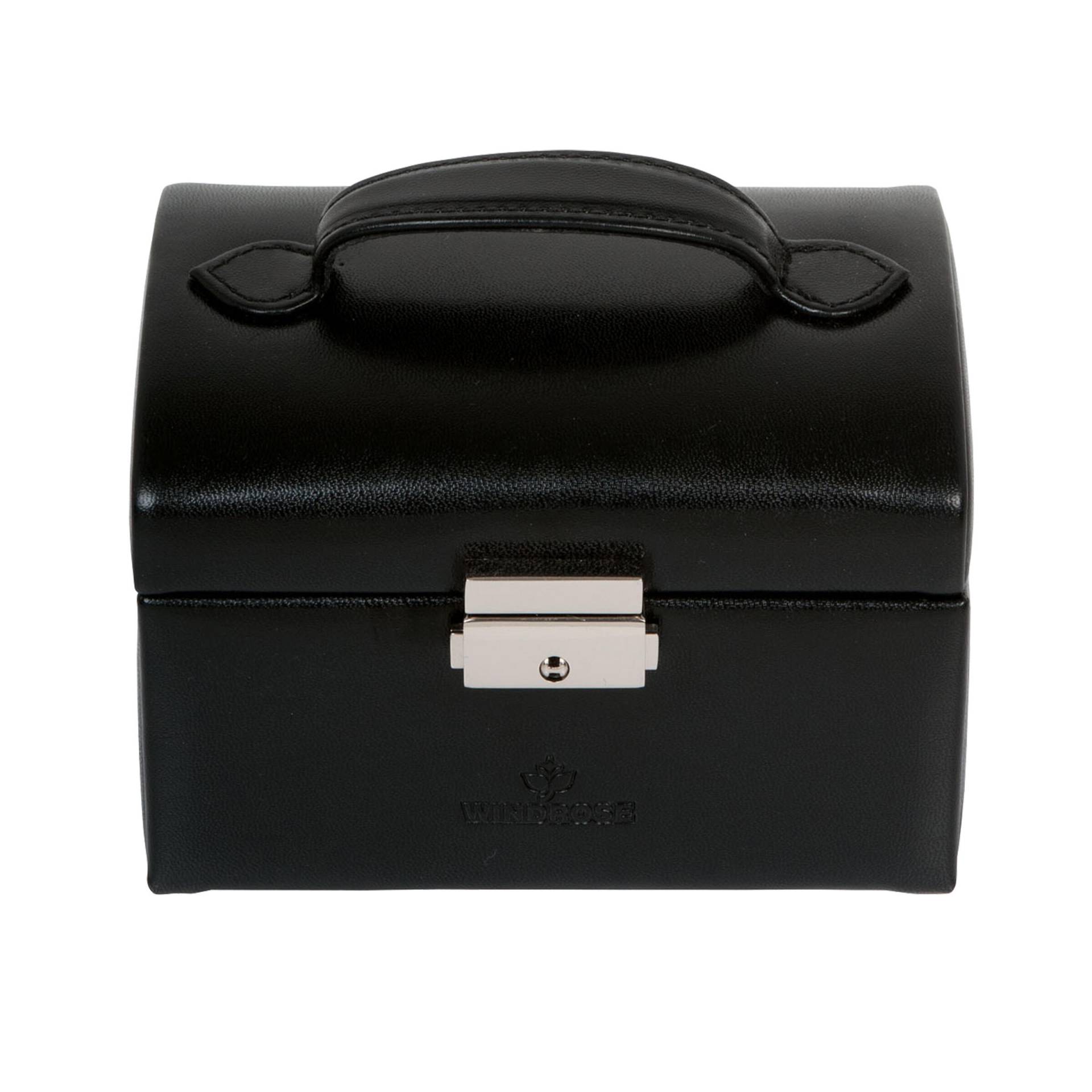 Windrose - Windrose Schmuckkoffer klein Merino Moda schwarz schwarz/rot - Gr. - S von Windrose