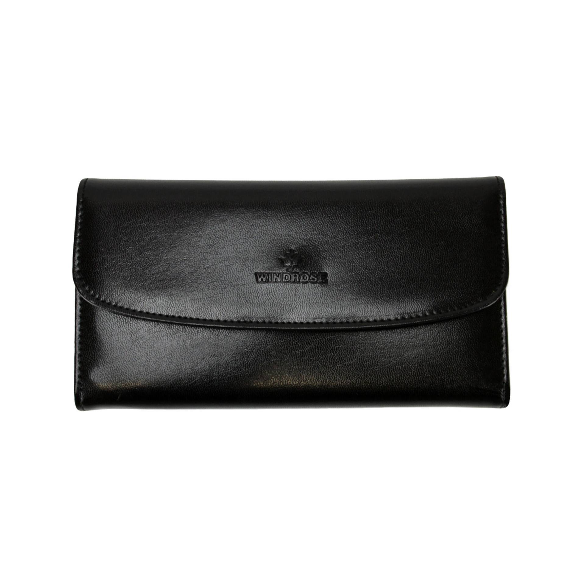 Windrose - Windrose Schmucktasche Merino schwarz Rot von Windrose