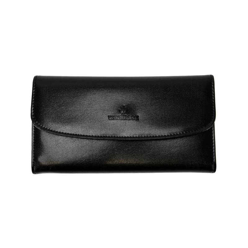 Windrose - Windrose Schmucktasche Merino schwarz Rot von Windrose