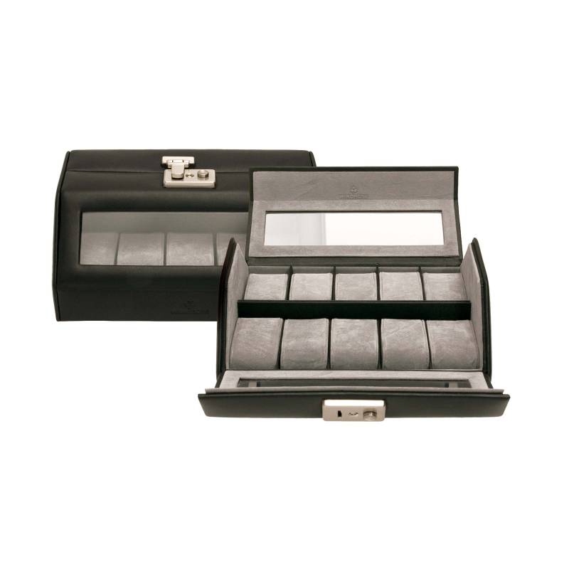 Windrose - Windrose Uhrenkoffer Nappa schwarz Schwarz von Windrose