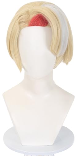 Windskids Charlie Cosplay Perücken Damen Verkleidung Charlie Morningstar Blond Lang Glatthaar Anime Wig für Halloween Karneval Party Performance Kostüm Zubehör Perücke von Windskids