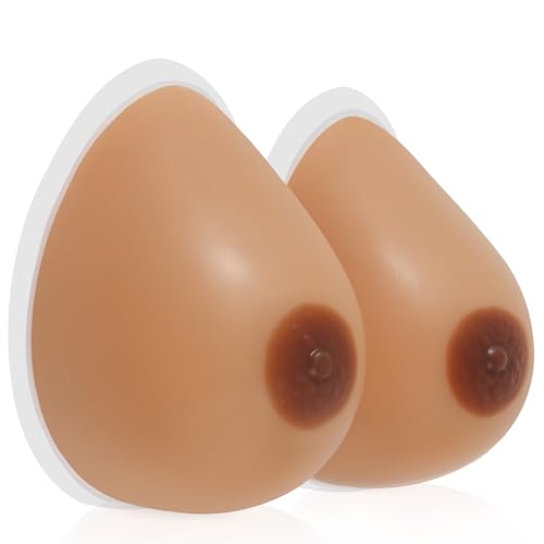 Windsleeping Selbstklebende Silikonprothese Brustformen Mastektomie Selbsthaftende falsche Brüste, Suntan, DD von Windsleeping