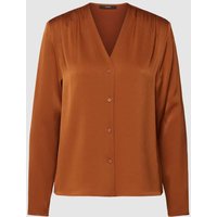 Windsor Hemdbluse mit V-Ausschnitt in Cognac, Größe 42 von Windsor
