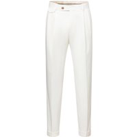 Windsor Anzughose aus Baumwolle und Stretch mit zwei Bundfalten, Shaped Fit in 48 von Windsor