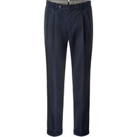 Windsor Anzughose aus Reda Schurwolle mit Stretch und Bundfalten, Shaped Fit in 50 von Windsor