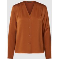 Windsor Hemdbluse mit V-Ausschnitt in Cognac, Größe 40 von Windsor