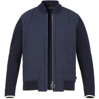 Windsor Herren Strickblouson blau unifarben von Windsor