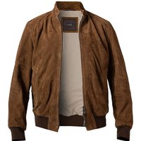 Windsor Herren Lederblouson braun Ziegenvelours unifarben von Windsor