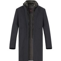 Windsor Herren Mantel grau unifarben von Windsor