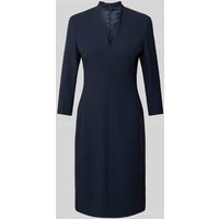 Windsor Knielanges Kleid mit V-Ausschnitt in Marine, Größe 34 von Windsor