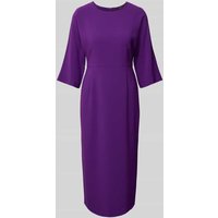 Windsor Midikleid mit Rundhalsausschnitt in Purple, Größe 36 von Windsor