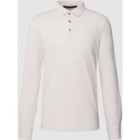 Windsor Poloshirt mit langen Ärmeln Modell 'Patrizio' in Beige, Größe L von Windsor