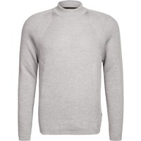 Windsor Herren Stehkragenpullover grau Schurwolle unifarben von Windsor