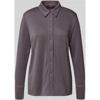 Windsor Regular Fit Bluse aus Lyocell-Mix mit Label-Detail in Purple, Größe 40 von Windsor