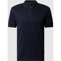 Windsor Regular Fit Poloshirt mit Label-Detail in Marine, Größe L von Windsor