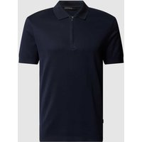 Windsor Regular Fit Poloshirt mit Label-Detail in Marine, Größe M von Windsor