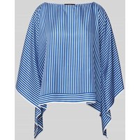 Windsor Relaxed Fit Bluse mit U-Boot-Ausschnitt in Royal, Größe 1 von Windsor
