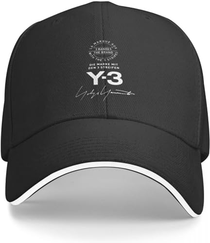 Windsoul Klassische Baseballkappe Y-3 Y3 Logo Baseballmützen Mode Yohji Sandwich Kappe Unisex Stil Verstellbare Kopfbedeckung Laufen Golf Weihnachtsfeier Geschenke Windsoul Klassische Baseballkappe Y-3 Y3 Logo Baseballmützen Mode Yohji Sandwich Kappe Unisex Stil Verstellbare Kopfbedeckung Laufen Golf Weihnachtsfeier Geschenke von Windsoul