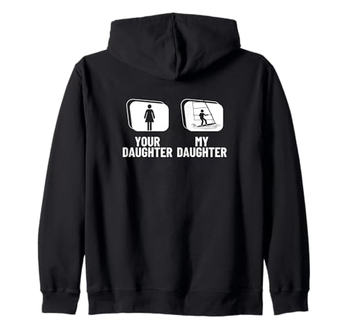 Windsurfer Deine Tochter Meine Tochter Mama Lustiges Windsurfen Kapuzenjacke Windsurfer Deine Tochter Meine Tochter Mama Lustiges Windsurfen Kapuzenjacke von Windsurf Gifts For Men And Women