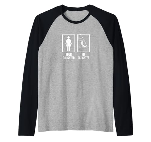 Windsurfer Deine Tochter Meine Tochter Mama Lustiges Windsurfen Raglan Windsurfer Deine Tochter Meine Tochter Mama Lustiges Windsurfen Raglan von Windsurf Gifts For Men And Women