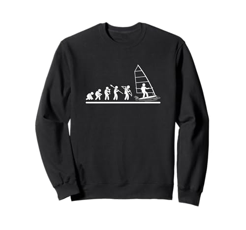 Windsurfer Evolution Herren Damen Lustig Windsurfen Sweatshirt Windsurfer Evolution Herren Damen Lustig Windsurfen Sweatshirt von Windsurf Gifts For Men And Women