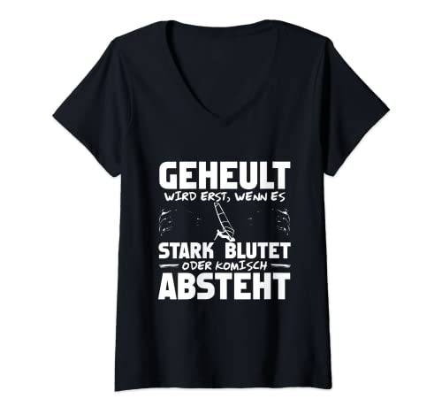Damen Lustiges Windsurfer T-Shirt mit V-Ausschnitt Damen Lustiges Windsurfer T-Shirt mit V-Ausschnitt von Windsurfen