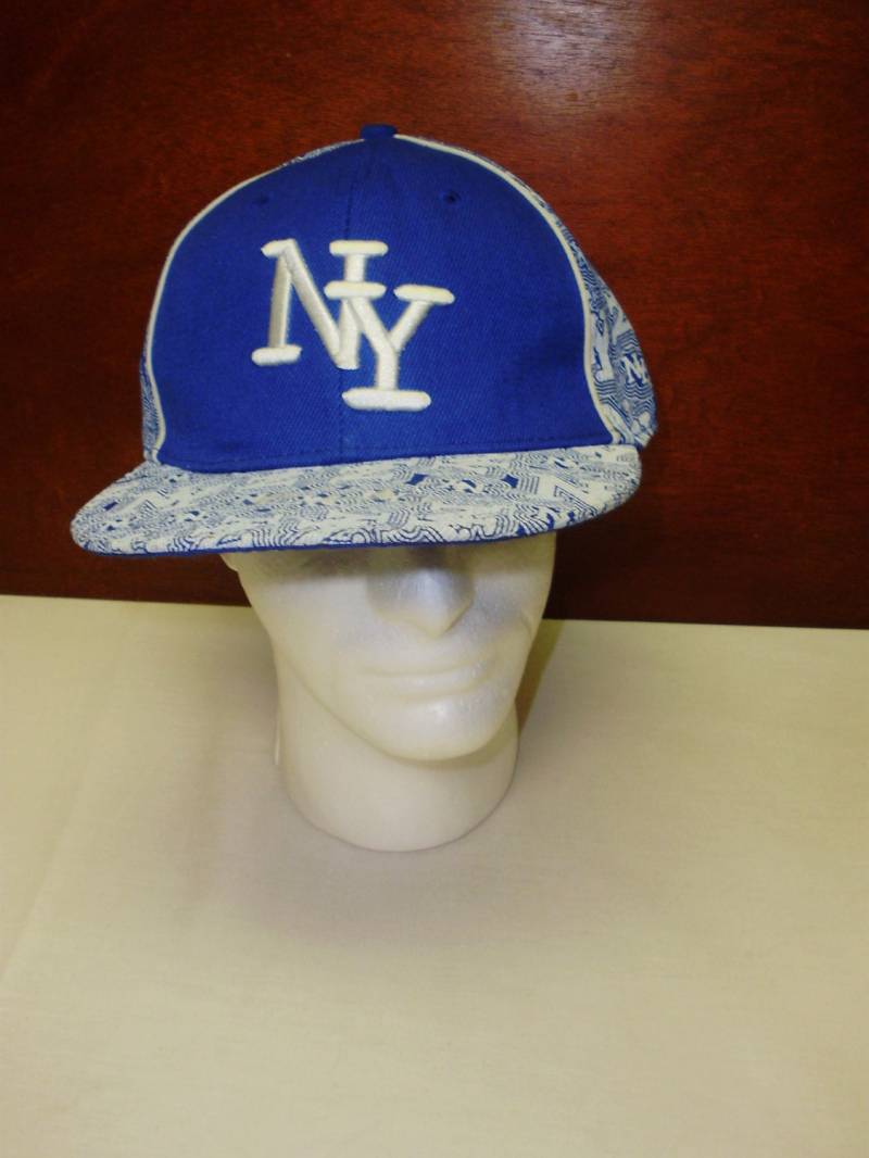 Vintage 90Er Jahre Ny Yankees Hut Blaue Flat Bill Cap | Größe 7 3/4 von Windwalkerhats