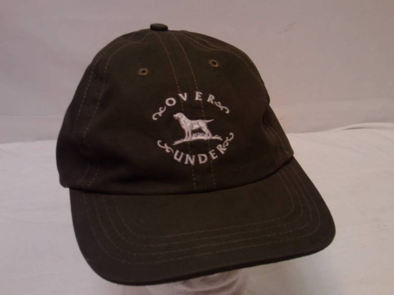 Vintage Over Under Alarmed Dog Grün Sportler Hut Usa Made Verstellbare Riemen Zurück von Windwalkerhats