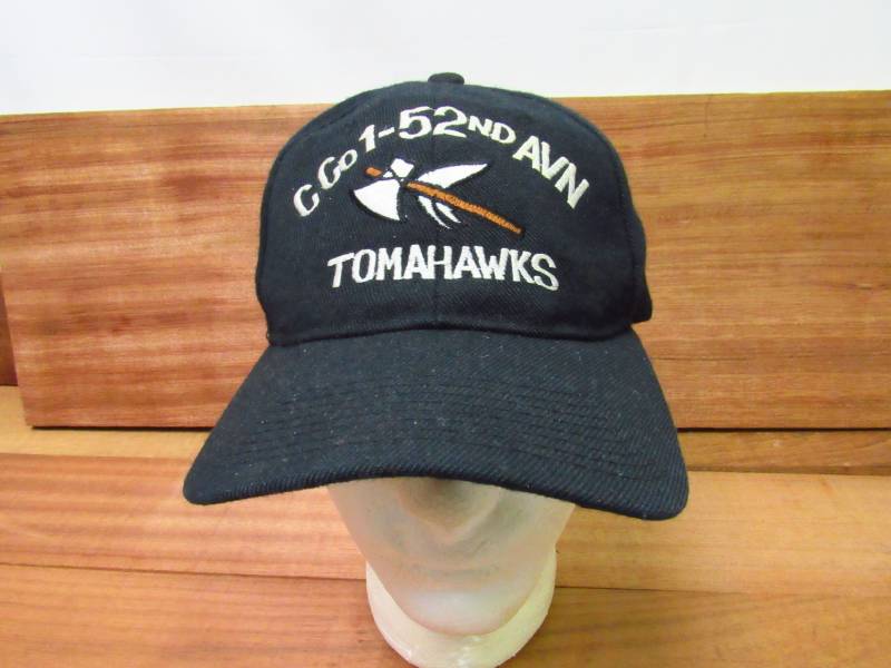 Vtg. Dc01-52. Avn Tomahawks Einstellbaren Snap Zurück Trucker Mütze Einheitsgröße von Windwalkerhats