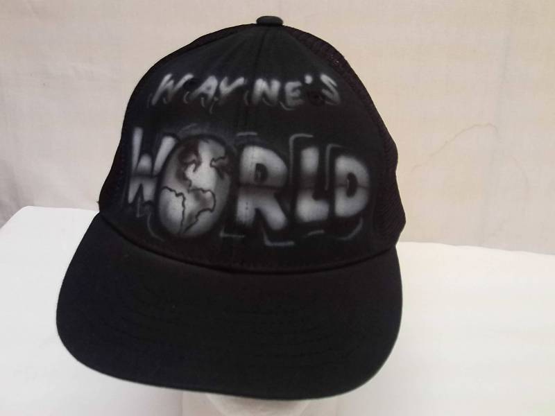 Vintage Wayne's World Airbrush Snapback Hut - Samstag Nacht Live von Windwalkerhats