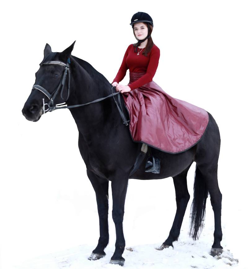 Reitrock Für Damen | Bordo Reiterrock Lang von WindyMane